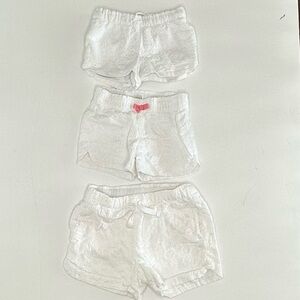 Cat & Jack/Cherokee White Kids Shorts Set
